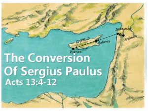 The Conversion Of Sergius Paulus Acts 13 4