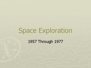 Space Exploration 1957 Through 1977 Explorer 74 successful