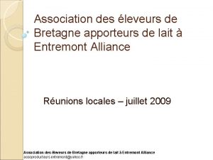 Association des leveurs de Bretagne apporteurs de lait