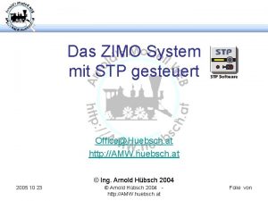 Das ZIMO System mit STP gesteuert OfficeHuebsch at