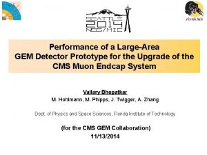 Performance of a LargeArea GEM Detector Prototype for