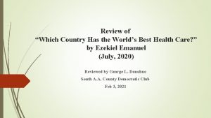 Review of Which Country Has the Worlds Best