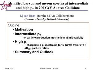 Identified baryon and meson spectra at intermediate and