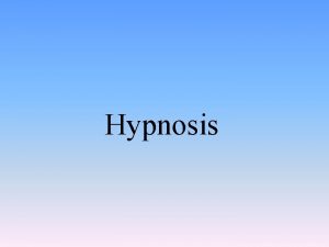 Hypnosis States of Consciousness Freuds Levels of Consciousness