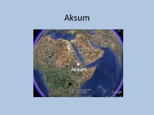 Aksum International Trade Sea Routes Mediterranean Sea Red