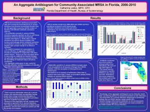 An Aggregate Antibiogram for CommunityAssociated MRSA in Florida
