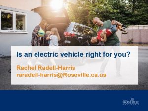 Electric Utility Department Why now Electric vehicles EVs
