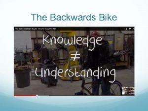 The Backwards Bike Teacher Professional Growth Effectiveness System