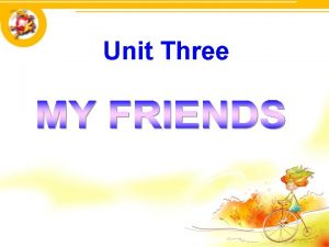 Unit Three Lets learn Lets learn a She