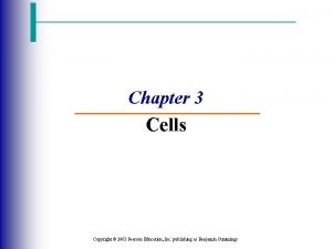 Chapter 3 Cells Copyright 2003 Pearson Education Inc