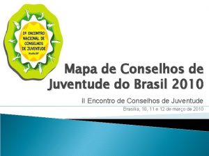 Mapa de Conselhos de Juventude do Brasil 2010