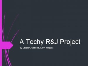 A Techy RJ Project By Chisom Sabrina Amy