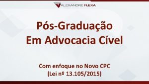 PsGraduao Em Advocacia Cvel Com enfoque no Novo