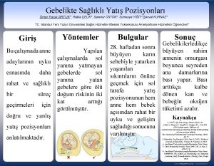 Gebelikte Salkl Yat Pozisyonlar mer Faruk ARTUK Rabia