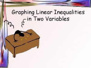 Graphing Linear Inequalities in Two Variables Checking Solutions