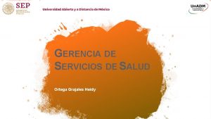 GERENCIA DE SERVICIOS DE SALUD Ortega Grajales Heidy