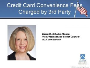 Credit Card Convenience Fees Charged by 3 rd