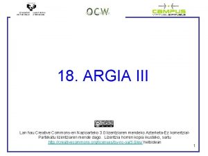 18 ARGIA III Lan hau Creative Commonsen Nazioarteko