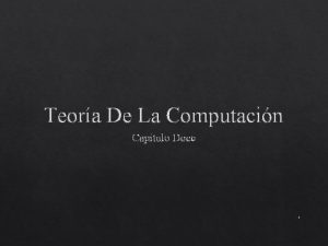 Teora De La Computacin Capitulo Doce 1 En