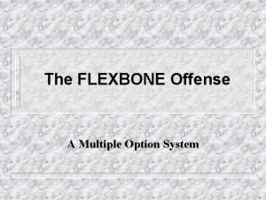 The FLEXBONE Offense A Multiple Option System Contents