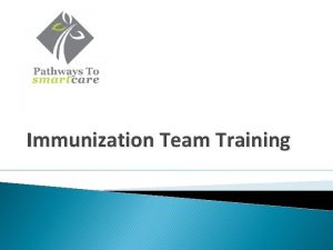 Immunization Team Training Meet Our Team Soncerae Yeager