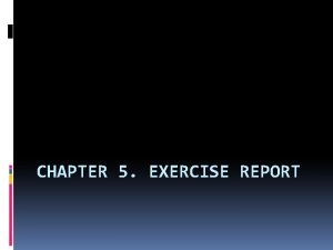 CHAPTER 5 EXERCISE REPORT LFU 7 0 1