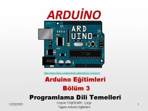 ARDUNO http www flickr comphotoscollinmel2317520331 Arduino Eitimleri Blm