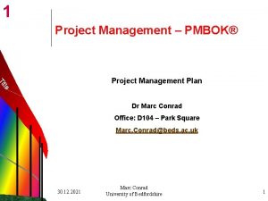 1 Project Management PMBOK tle Ti Project Management