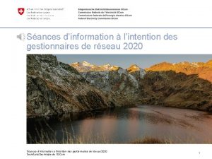 Sances dinformation lintention des gestionnaires de rseau 2020