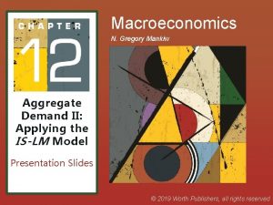 Macroeconomics N Gregory Mankiw Aggregate Demand II Applying