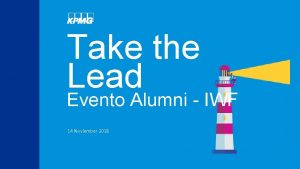 Take the Lead Evento Alumni IWF 14 Noviember