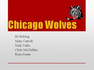 Chicago Wolves BJ Boldog Mary Carroll Nick Valla