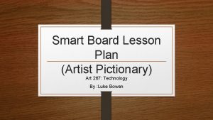 Smart Board Lesson Plan Artist Pictionary Art 267