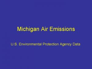 Michigan Air Emissions U S Environmental Protection Agency