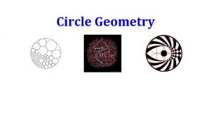 Circle Geometry Lesson Objective To discover angle and