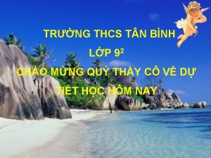 TRNG THCS T N BNH LP 92 CHO