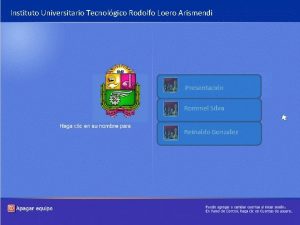 Instituto Universitario Tecnolgico Rodolfo Loero Arismendi Sistemas Operativos