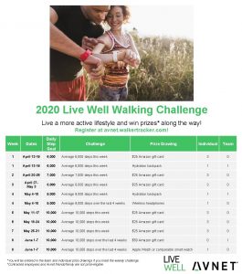 2020 Live Well Walking Challenge Live a more