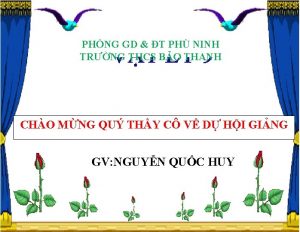 PHNG GD T PH NINH TRNG THCS BO