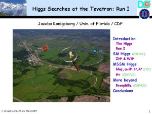 Higgs Searches at the Tevatron Run I Jacobo