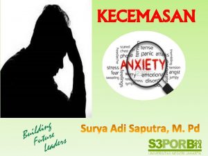 KECEMASAN Di dalam dunia olahraga kecemasan anxiety gugahan