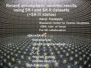 HEP 200720Jul2007 HEP 2007 Recent atmospheric neutrino results