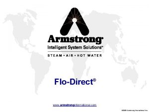 FloDirect www armstronginternational com 2006 Armstrong International Inc