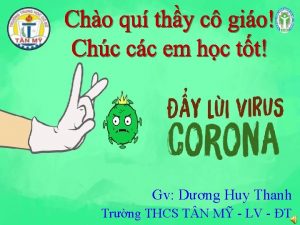 Gv Dng Huy Thanh Trng THCS T N