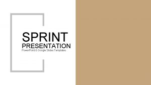 SPRINT PRESENTATION Power Point Google Slides Templates INSTRUCTIONS