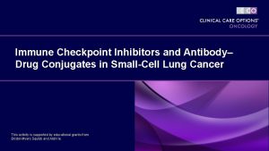 Immune Checkpoint Inhibitors and Antibody Drug Conjugates in