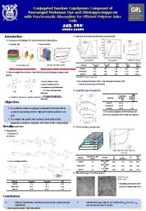 Conjugated Random Copolymers Composed of Rearranged Pechmann Dye