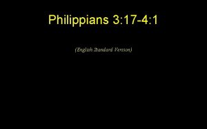 Philippians 3 17 4 1 English Standard Version