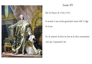 Louis XV Roi de France de 1715 1774