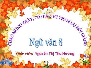 Gio vin Nguyn Th Thu Hng Kim tra